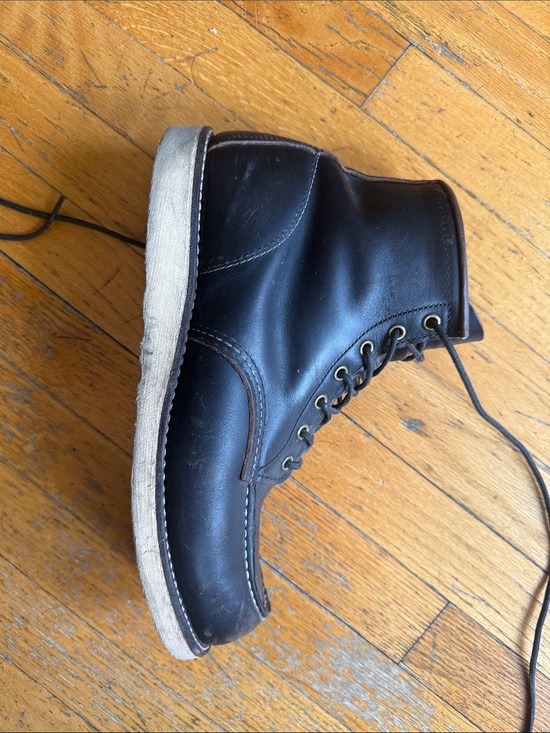 Red Wing Shoes Black Leather Moc Toe Classic Work Boots 8849 main image 6